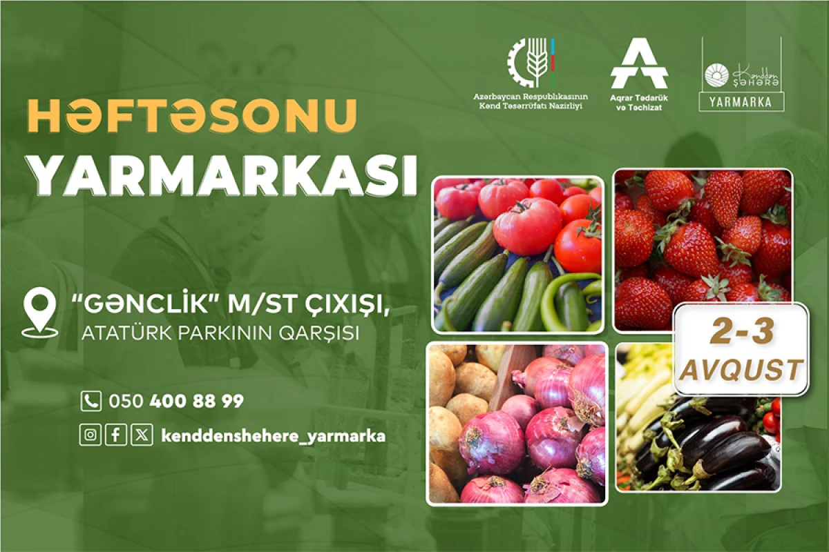 Növbəti [[“Kənddən Şəhərə”]] yarmarkası təşkil olunacaq