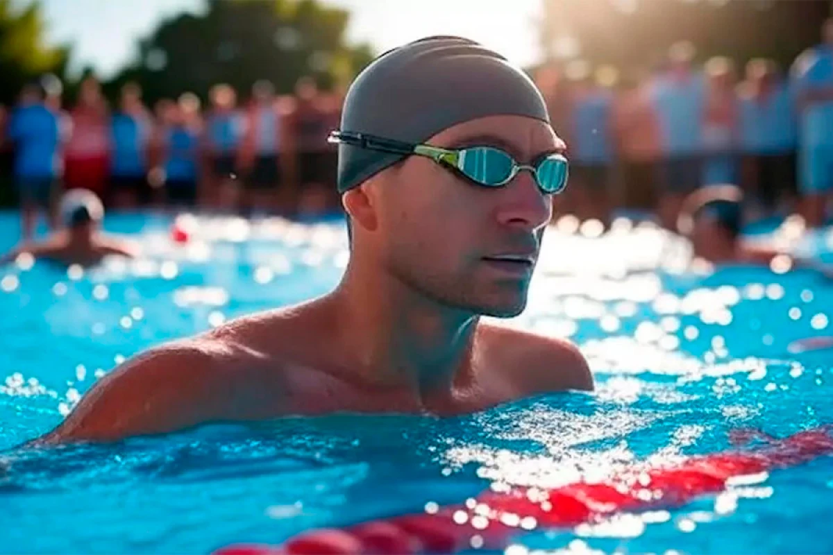 Triatlon yarışında idmançı [[finişə çata bilmədi]]