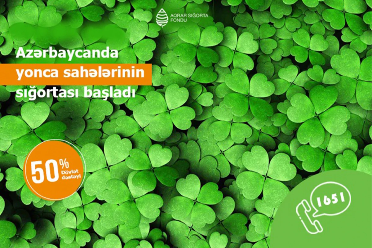 Yonca sahələrinin [[sığortalanması prosesinə]] start verildi