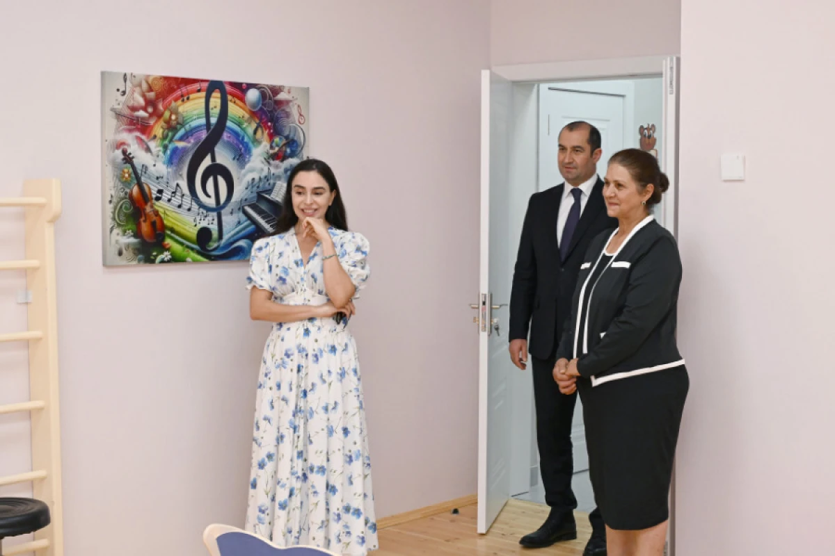 [[Leyla Əliyeva]] Şamaxıda inşa olunan körpələr evi-uşaq bağçalarının açılışında iştirak etdi