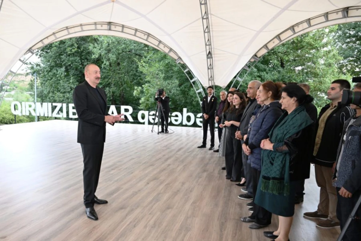 [[Prezident:]] "Biz bütün dünyaya sübut etmişik ki, güclü xalqıq, iradəli xalqıq"