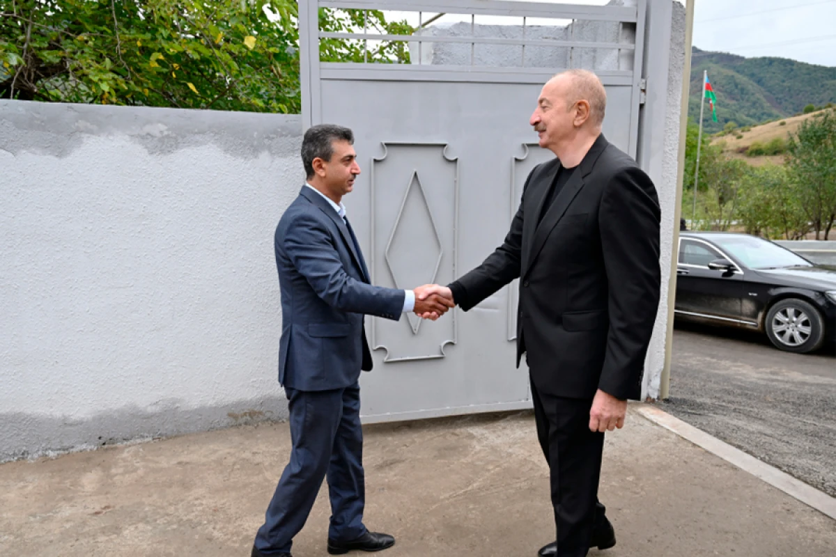 [[Prezident İlham Əliyev]] Xocalı rayonunun Badara kəndində oldu