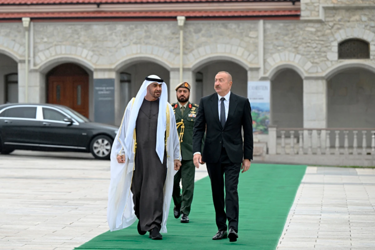 BƏƏ Prezidentinin [[Şuşada rəsmi qarşılanma mərasimi]] oldu