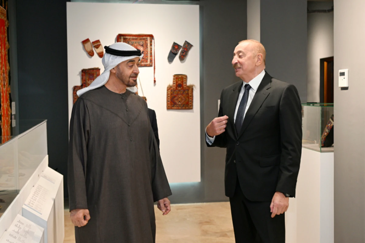 [[Azərbaycan və BƏƏ prezidentləri]] Milli Xalça Muzeyinin Şuşa filialında oldular