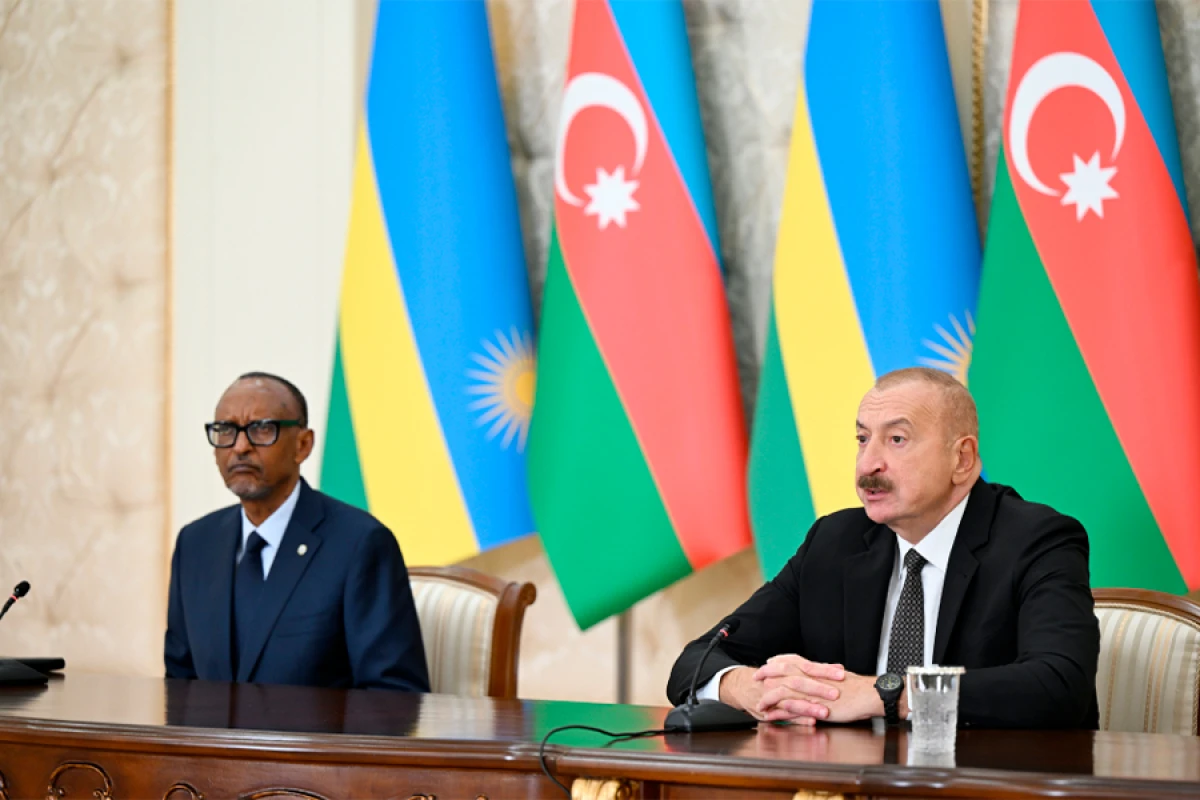 Azərbaycanla Ruanda arasında sənədlər mübadilə olundu, prezidentlər mətbuata bəyanatlarla çıxış etdi [[- YENİLƏNDİ]]
