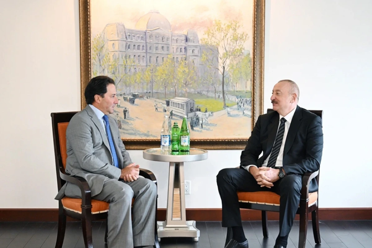 İlham Əliyev Nyu-Yorkda "Ares Management" qlobal investisiya şirkətinin həmtəsisçisi və baş icraçı direktoru ilə görüşdü-[[YENİLƏNDİ]]