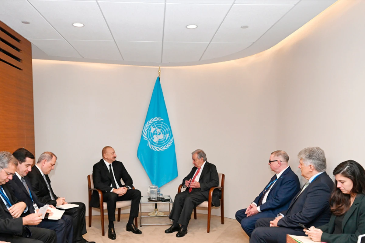 Prezident BMT-nin Baş katibi Antonio Quterreş ilə görüşdü- [[YENİLƏNDİ]]