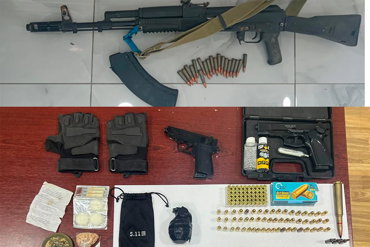 Ayrı-ayrı rayonlarda [[silah-sursat]] aşkarlandı