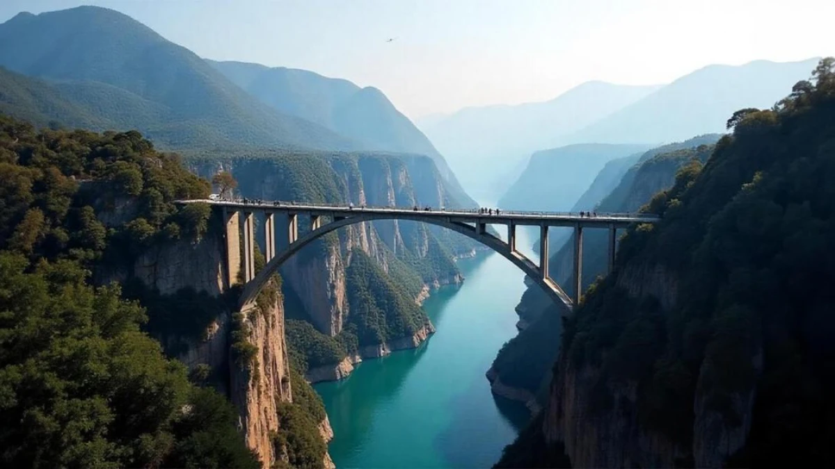 [[Dünyanın ən hündür və uzun körpüsü]]  istifadəyə verildi