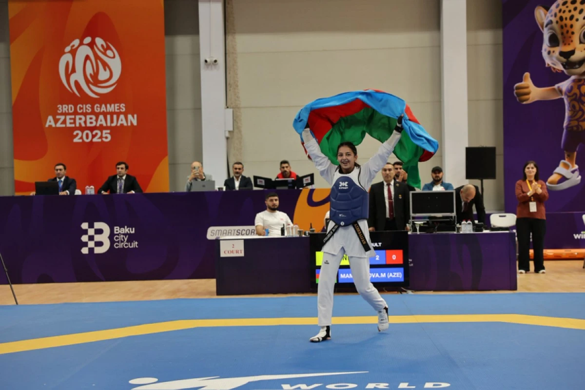 [[MDB Oyunları:]] Taekvondoçularımız günü 3 qızıl medalla başa vurdular