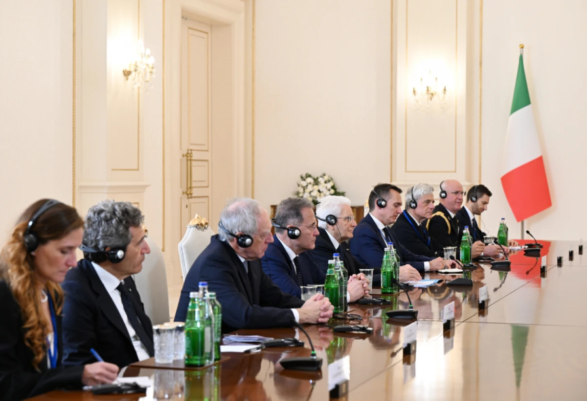 Sercio Mattarella: [["Biz xüsusilə də ölkələrimiz arasındakı strateji tərəfdaşlığa mühüm dəyər veririk"]]