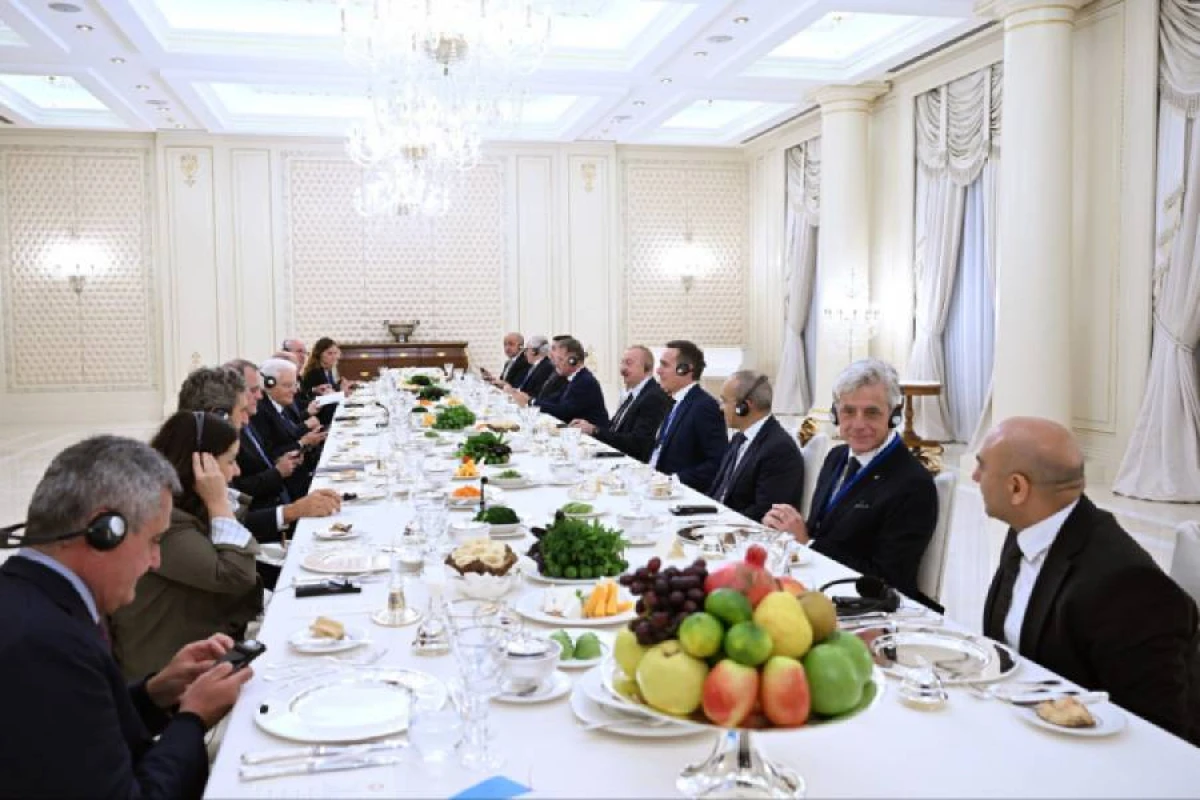 [[İtaliya Prezidenti Sercio Mattarellanın şərəfinə]] rəsmi ziyafət verilib