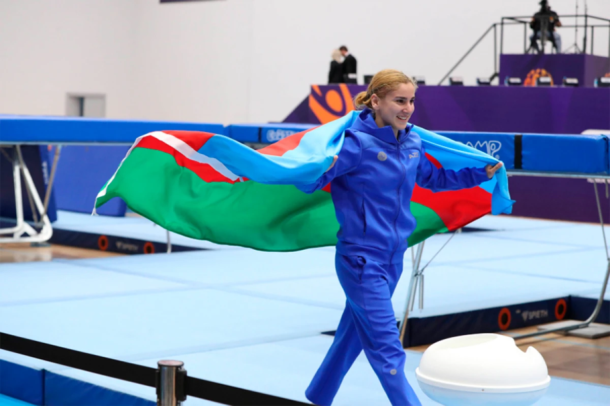 [[MDB Oyunları:]] Daha bir qızıl medal batut gimnastlarından gəldi