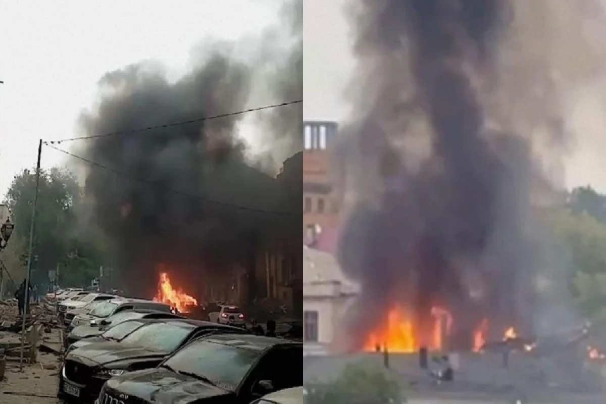 [[Rusiya]] Dneprə raket və PUA zərbələri endirdi