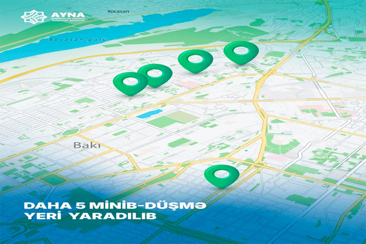Yasamalda 5 ünvanda [[minib-düşmə yeri]] yaradıldı