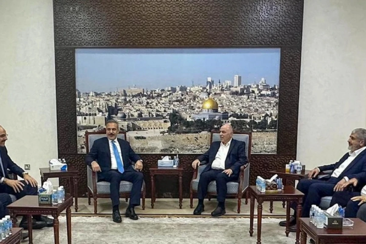 [[Hakan Fidan və İbrahim Kalın]] HƏMAS Şura Məclisinin sədri ilə görüşdü