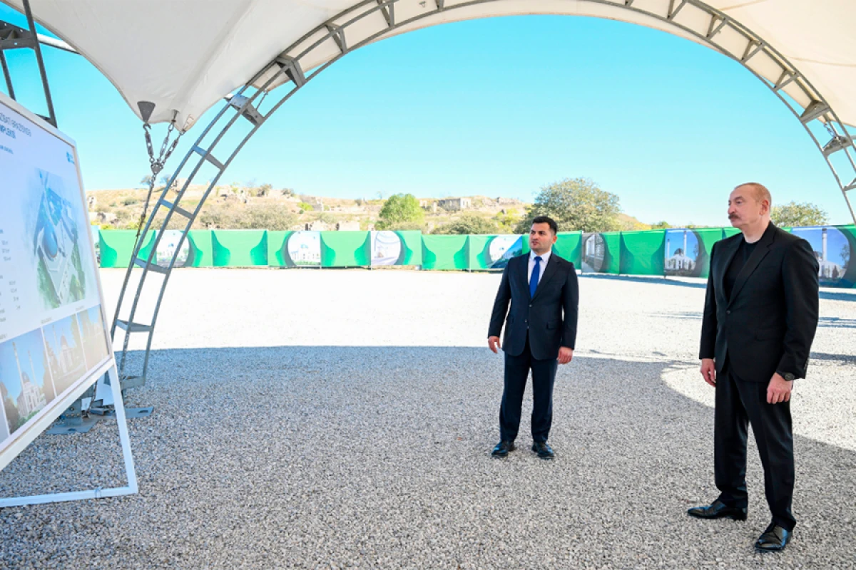 [[Prezident]] Cəbrayıl şəhər məscidinin təməlini qoydu