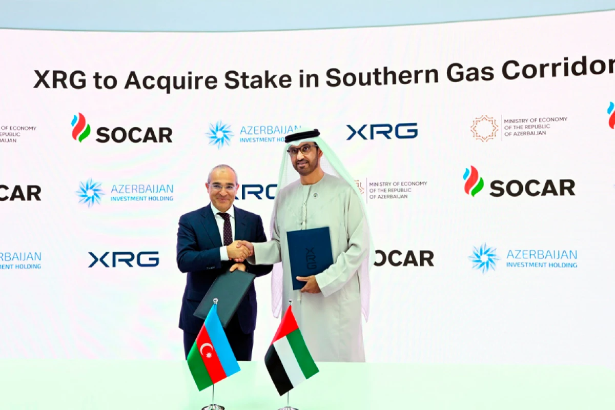 XRG-nin [[“Cənub Qaz Dəhlizi” QSC-də pay əldə etməsinə dair]] Əsas Şərtlərlə bağlı Razılaşma imzalandı