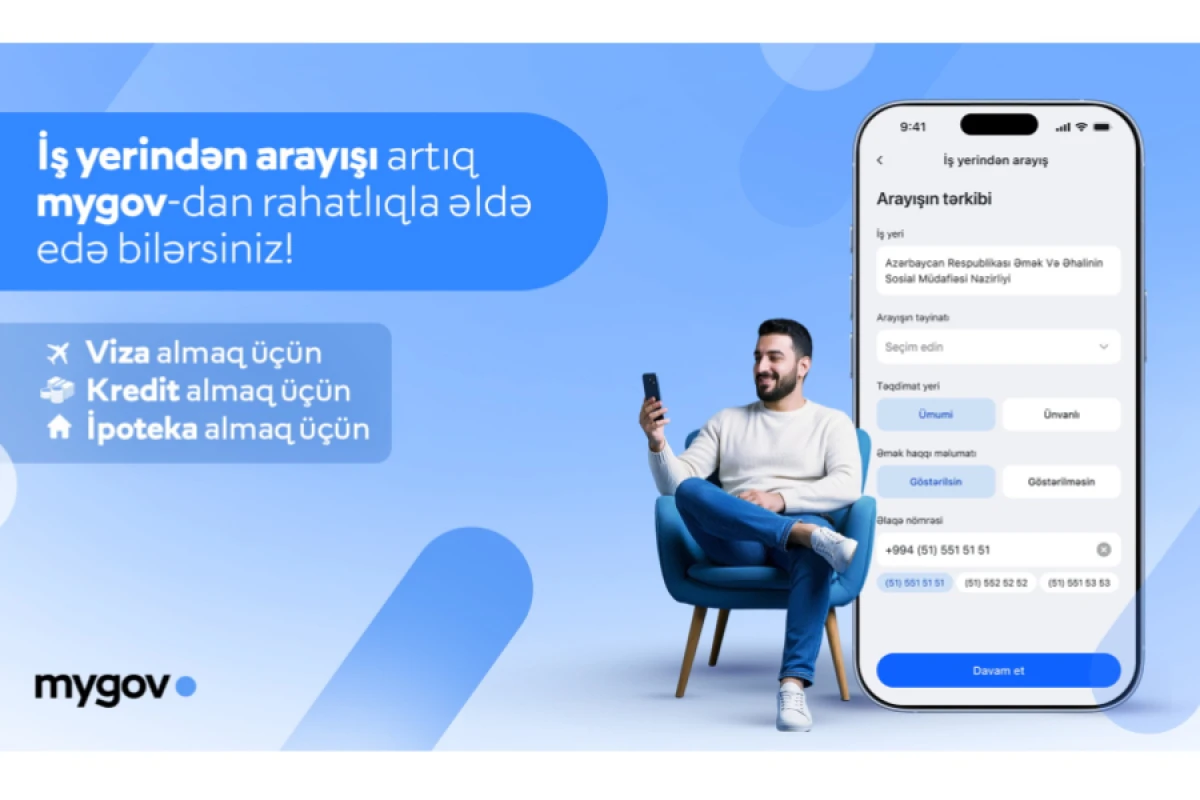 Vətəndaşlar artıq iş yerinə dair arayışı [[“mygov”dan da əldə edə biləcəklər]]