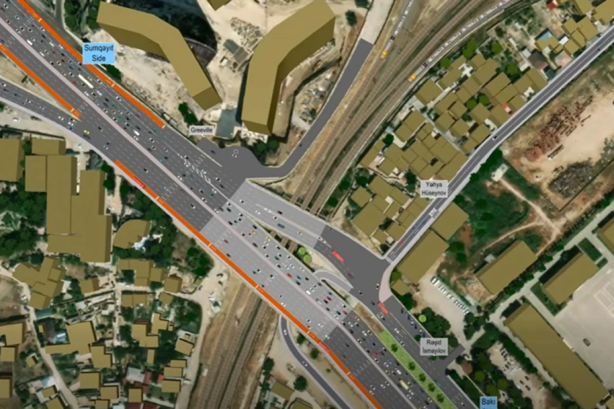 Bakıda [[iki küçənin kəsişməsində]] yol hərəkəti yenidən təşkil edilir