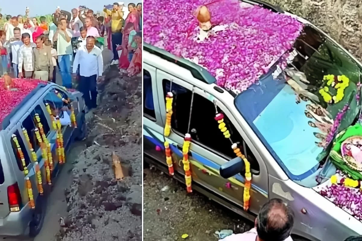 Avtomobil üçün [[dəfn mərasimi]] keçirildi