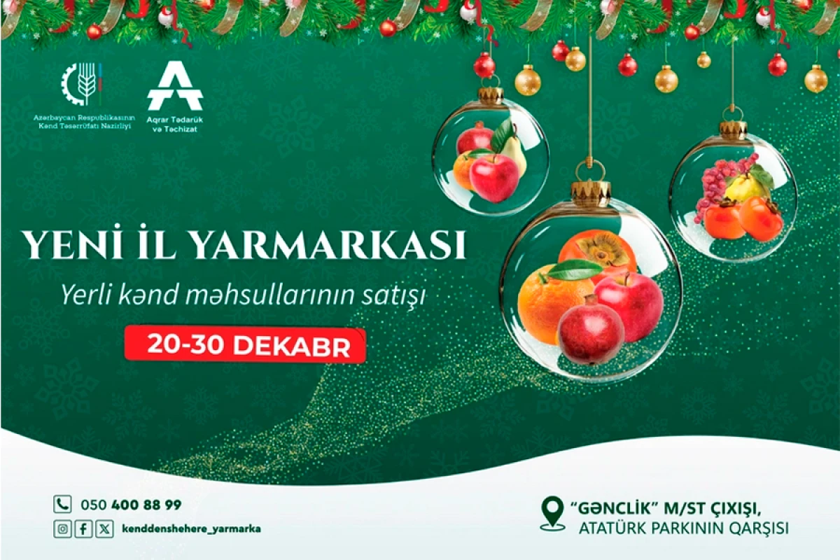 "Kənddən şəhərə" [[Yeni il yarmarkası]] keçiriləcək