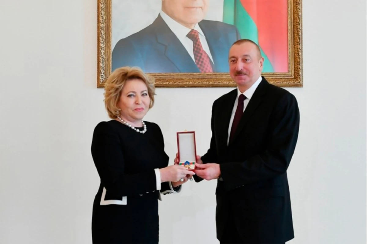 Valentina Matviyenko [[Azərbaycan liderinə]] təbrik məktubu göndərdi