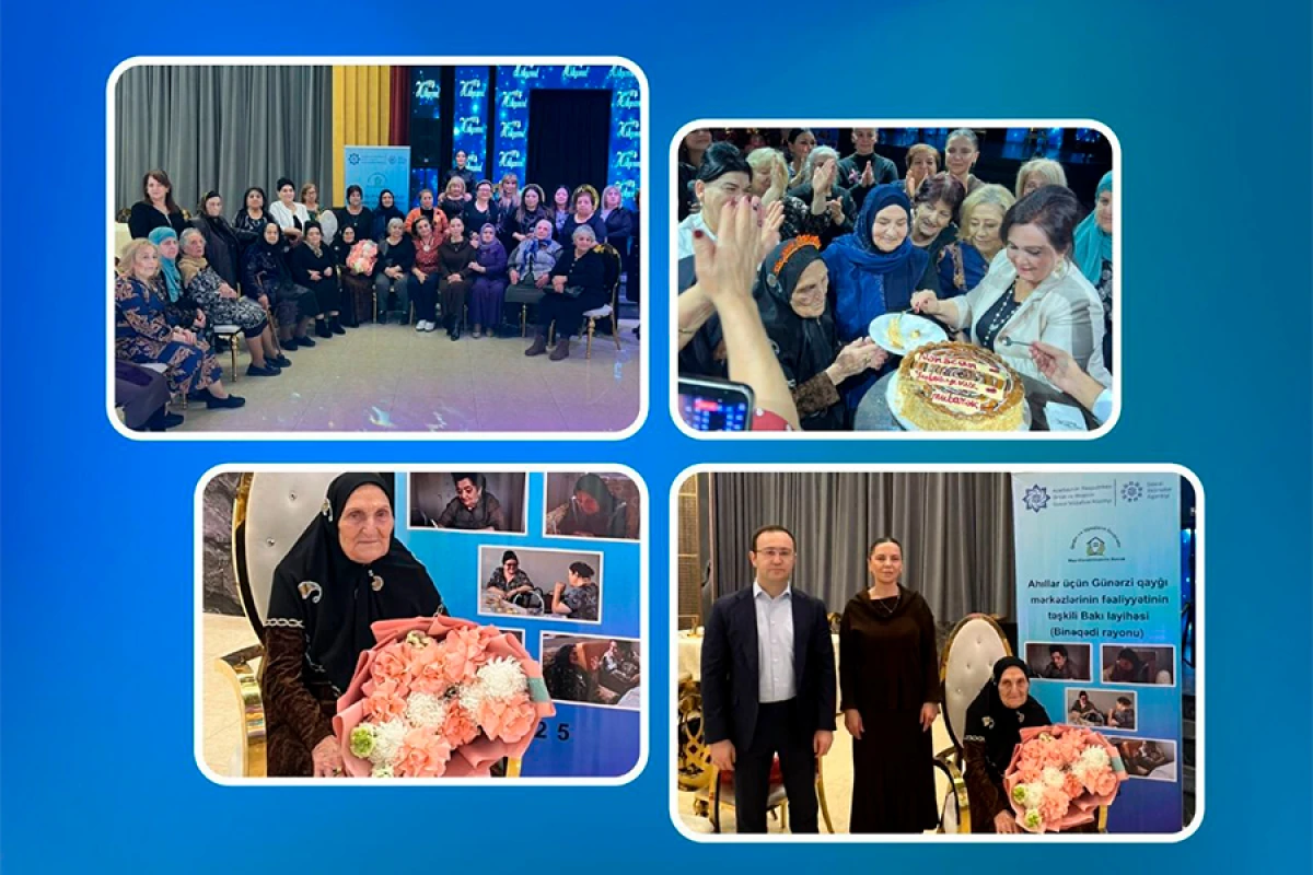 Ahıllar üçün [[günərzi qayğı mərkəzində xidmət göstərilən]] Xavər Nuriyevanın 90 yaşı qeyd olundu