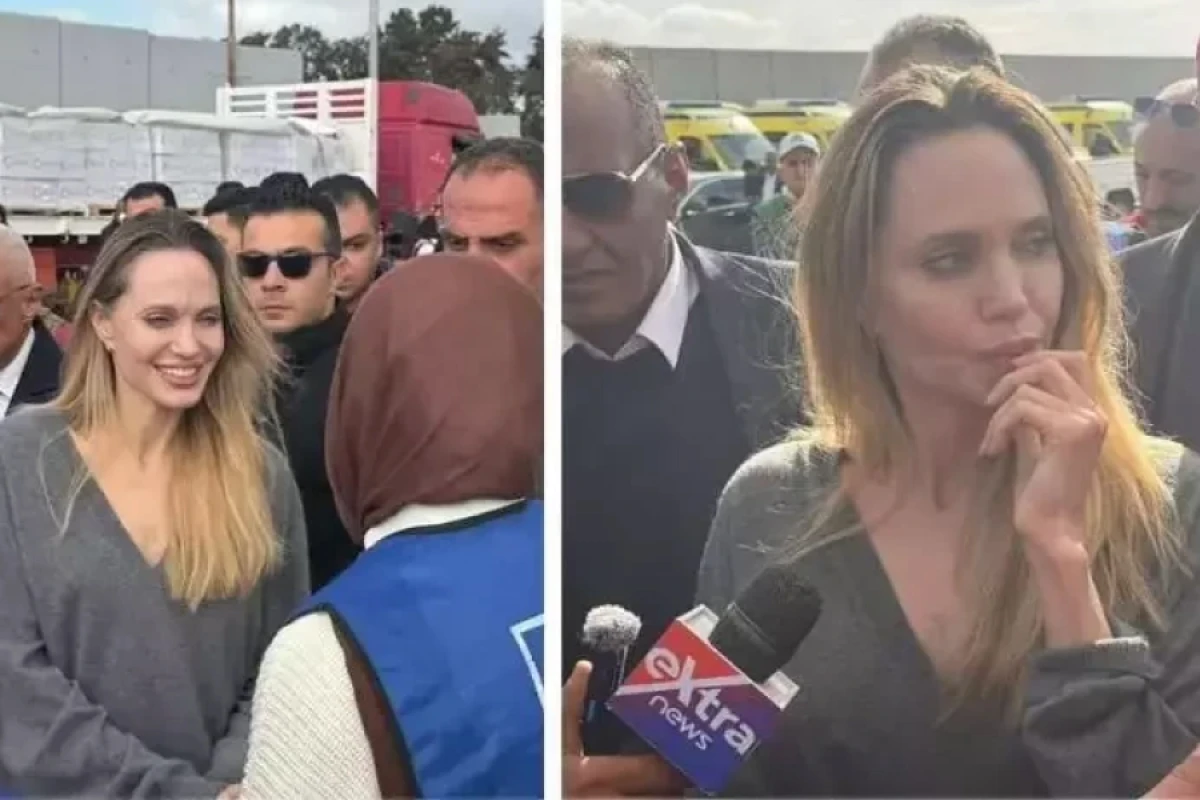 [[Ancelina Coli]] Rəfah keçid məntəqəsini ziyarət etdi