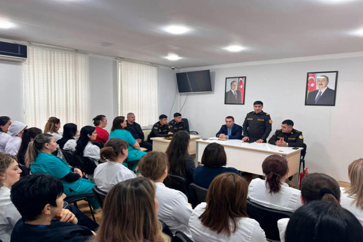 FHN Qax rayon Mərkəzi Xəstəxanasında yanğın-taktiki təlim keçirdi [[- VİDEO]]