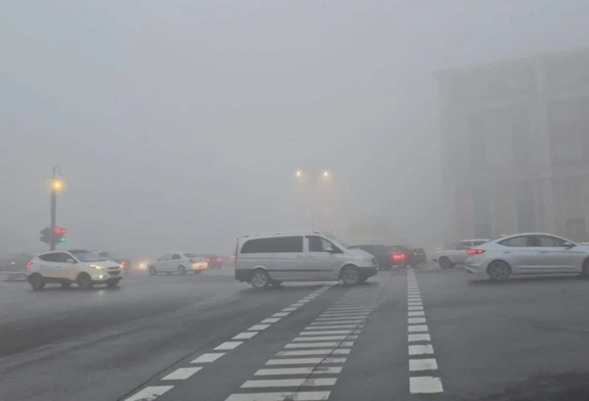 [[Naxçıvan]] qatı dumana büründü