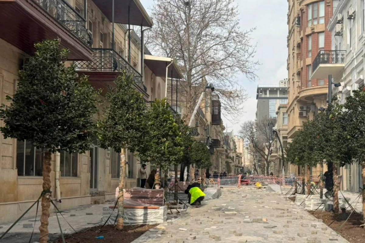 [[BŞİH:]] İslam Səfərli küçəsində abadlıq-quruculuq işləri davam etdirilir