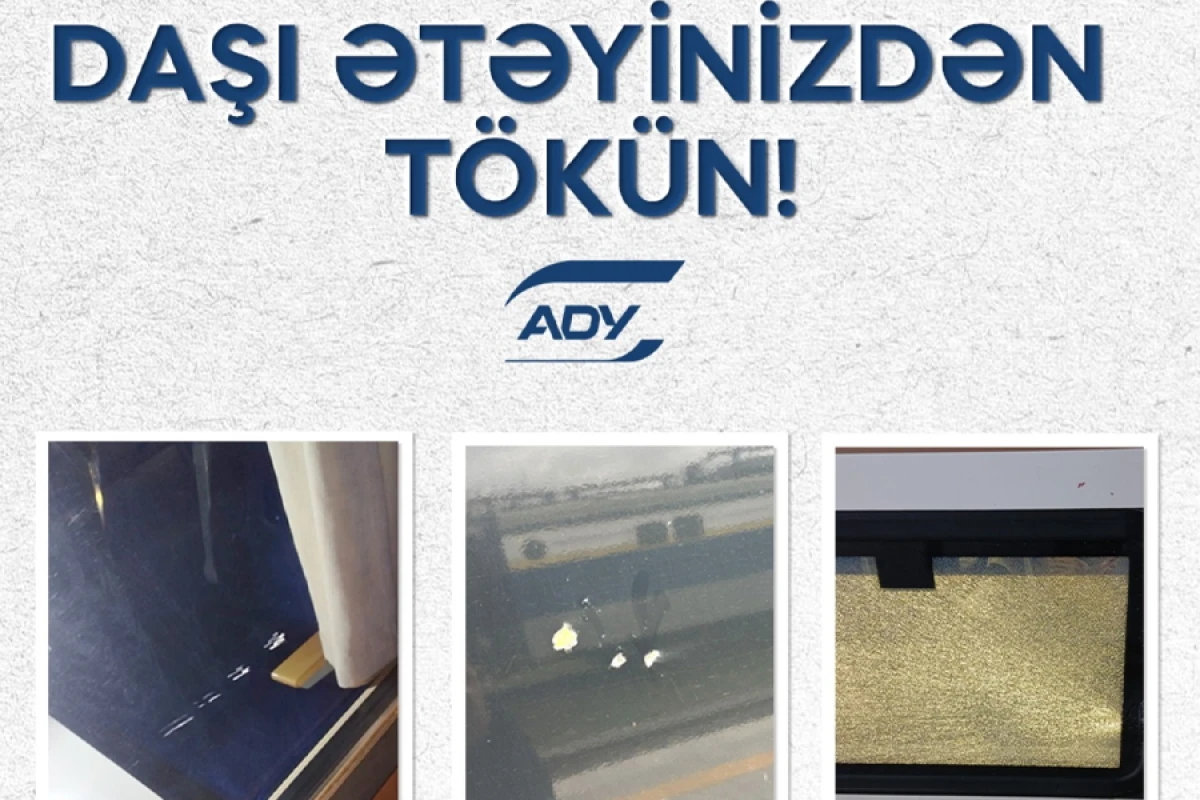 [[ADY-nin hərəkətdə olan qatarlarına]] beş dəfə daş atılıb