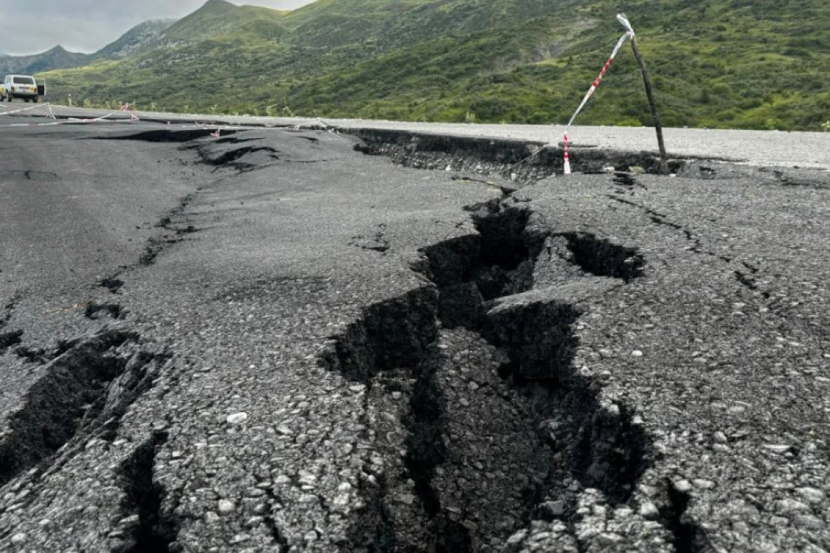 Muğanlı-İsmayıllı avtomobil [[yolu sürüşdü]]