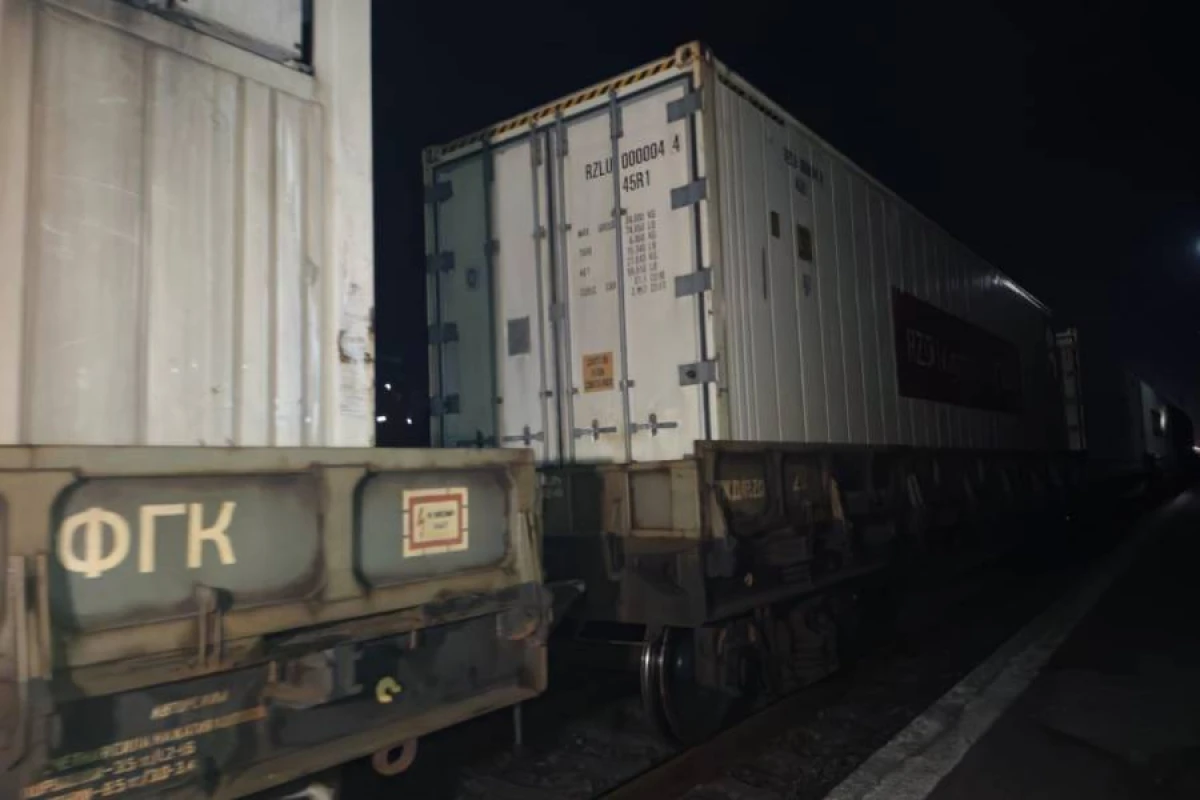 Rusiyanın İrana göndərdiyi humanitar yardım [[Astara stansiyasına çatdı]]