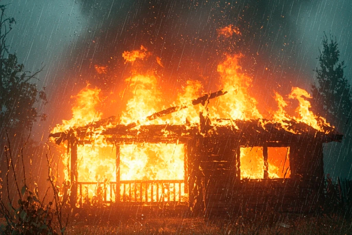 Yağış sularından sonra bu evlərin yana biləcəyi ehtimal edilir [[-  DİQQƏT]]