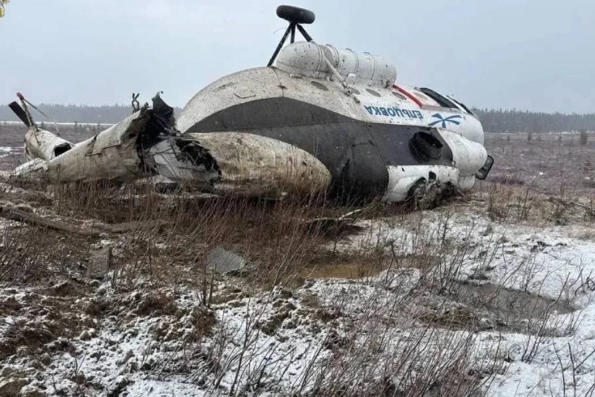Rusiyada helikopter qəzaya uğradı: [[Yaralananlar var]]