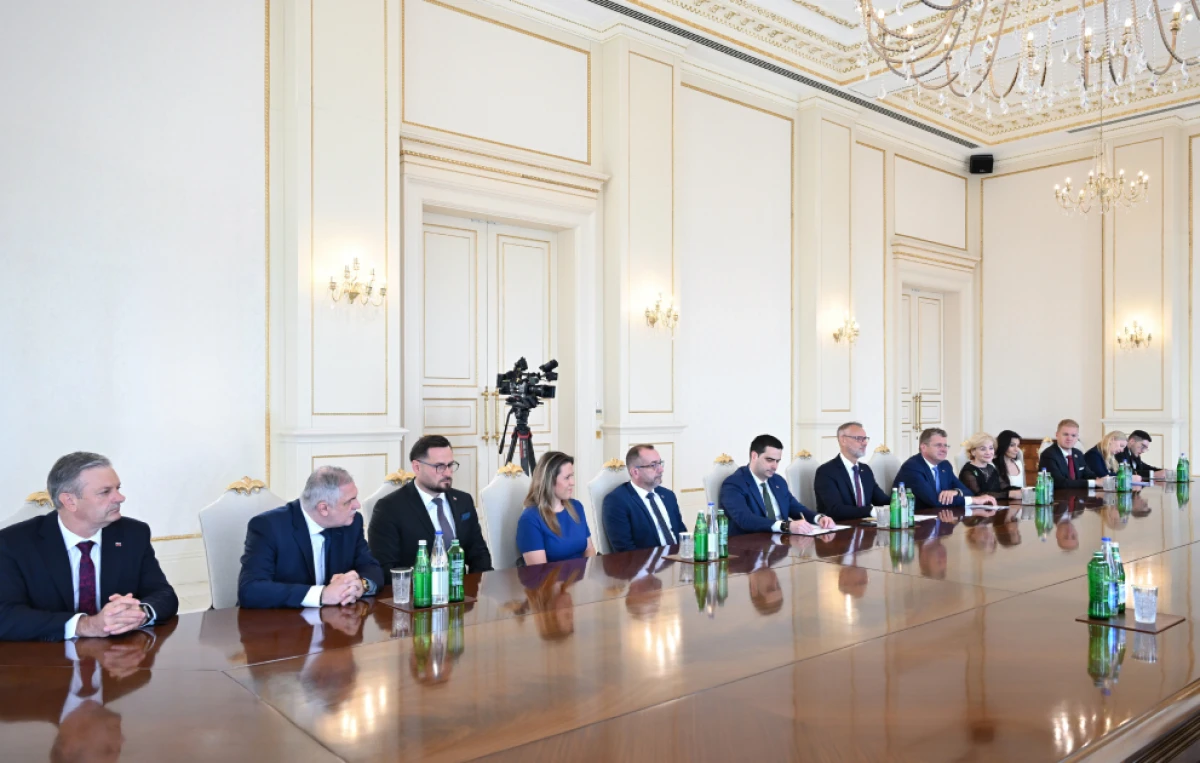 Prezident Slovak heyəti qəbul etdi — 3
