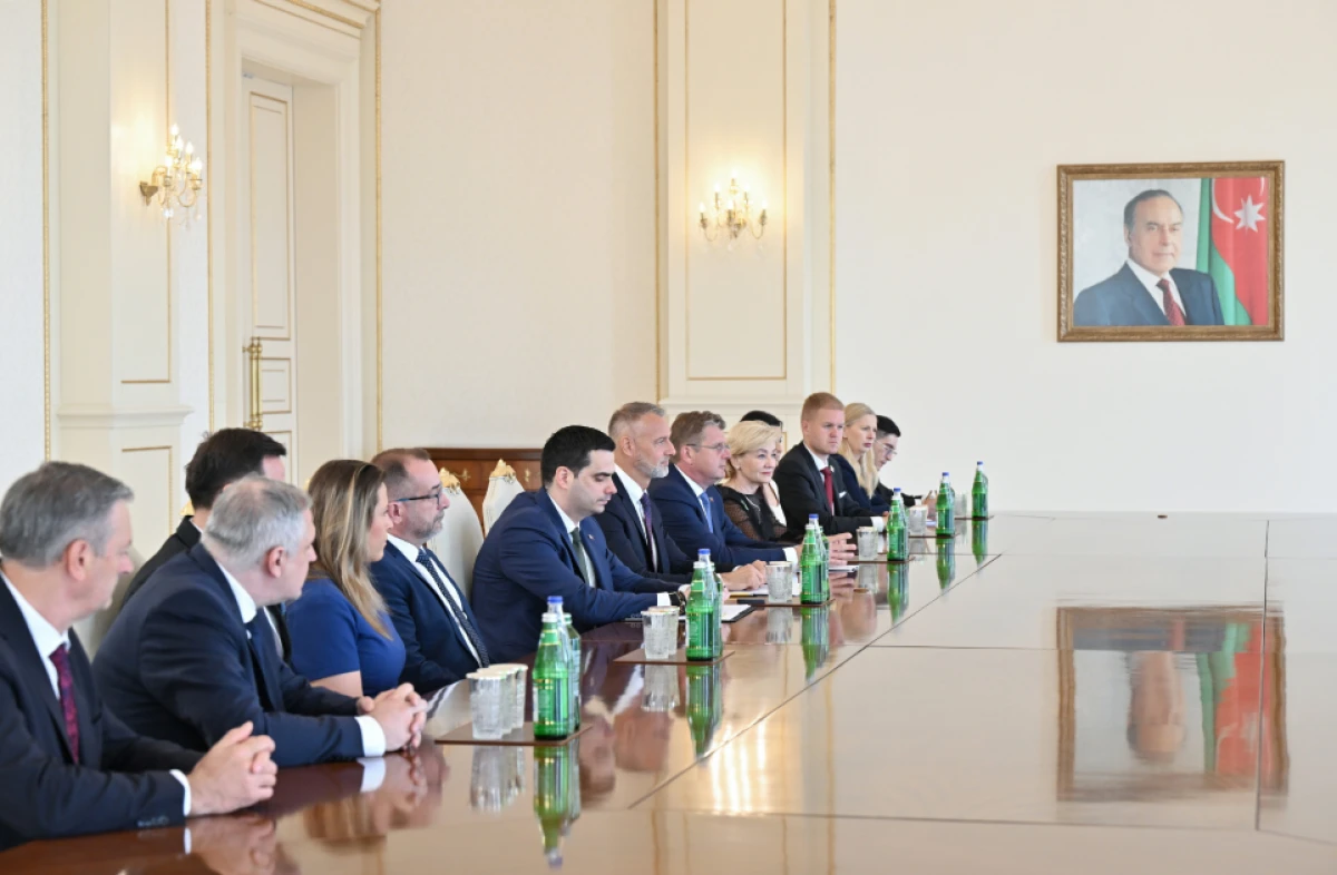 Prezident Slovak heyəti qəbul etdi — 4