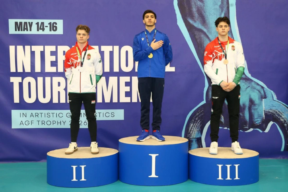 Gimnastlarımız turniri 16 medalla başa vurublar