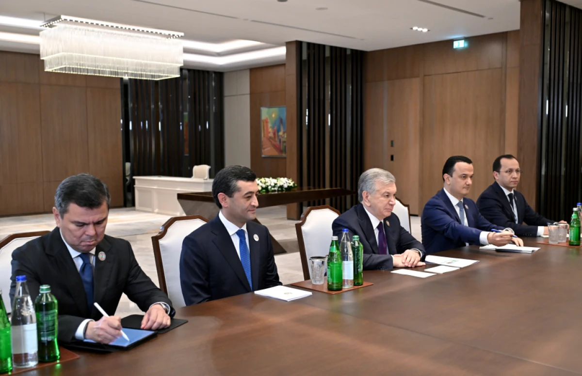 Prezident Özbəkistan Prezidenti ilə görüşdü — 6