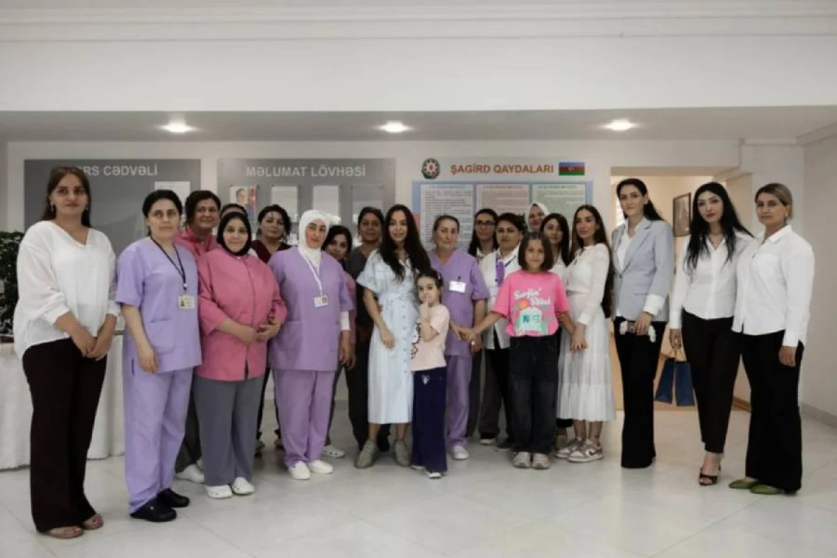Leyla Əliyeva və Arzu Əliyeva Lənkəranda uşaq evini ziyarət etdilər