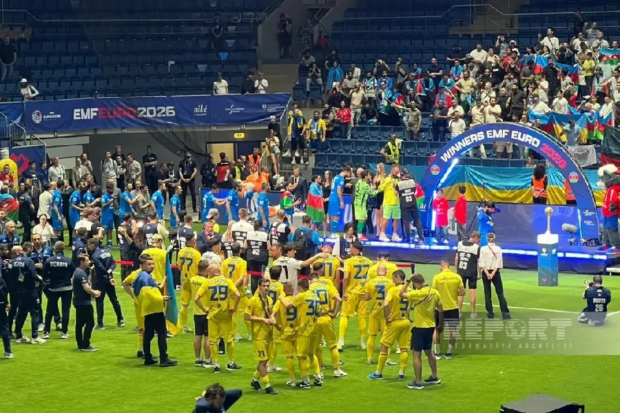 Avropa çempionatının qalibi olan Azərbaycan millisi mükafatlandırıldı
