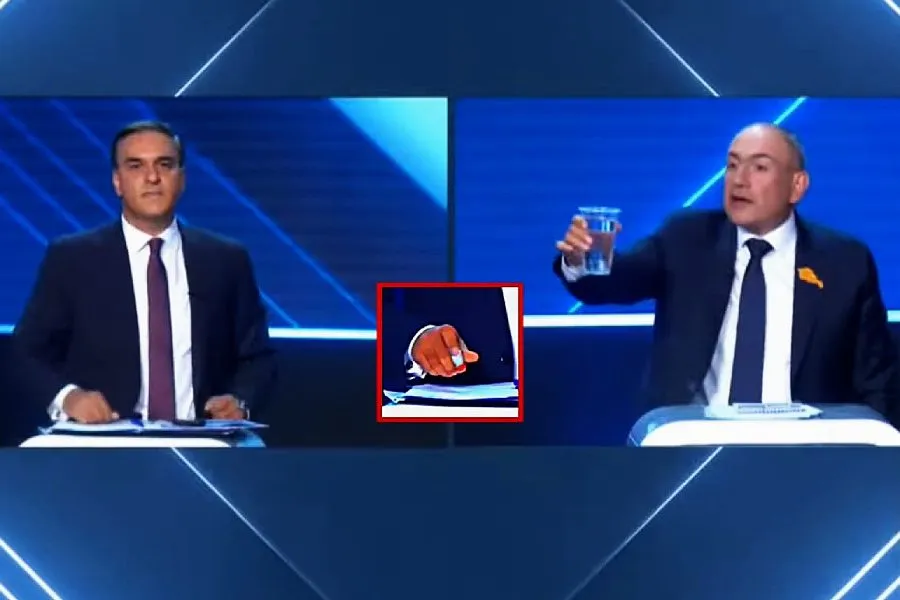 Debatda maraqlı an: Tatoyan "valerian" gətirdi, Paşinyan isə belə cavab verdi - VİDEO