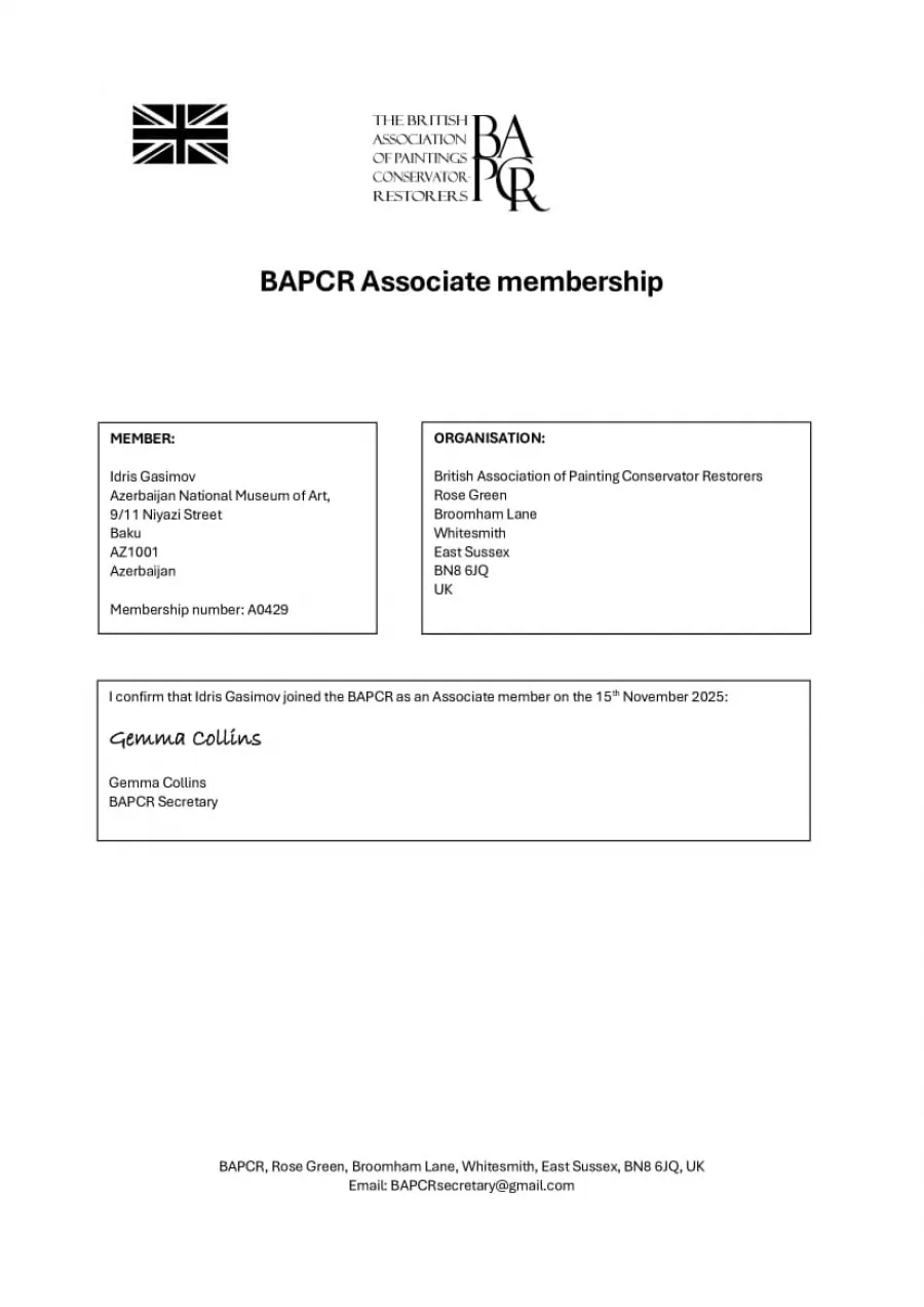 Azərbaycanlı gənc rəssam-restavrator Avropa Şərəf Ordeni ilə mükafatlandırıldı: İdris Qasımovun diqqətçəkən karyerası - FOTOLAR — 11