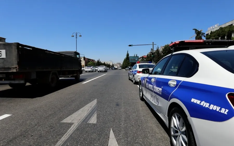 Polis "nəqliyyat canavarı"nı saxladı - VİDEO