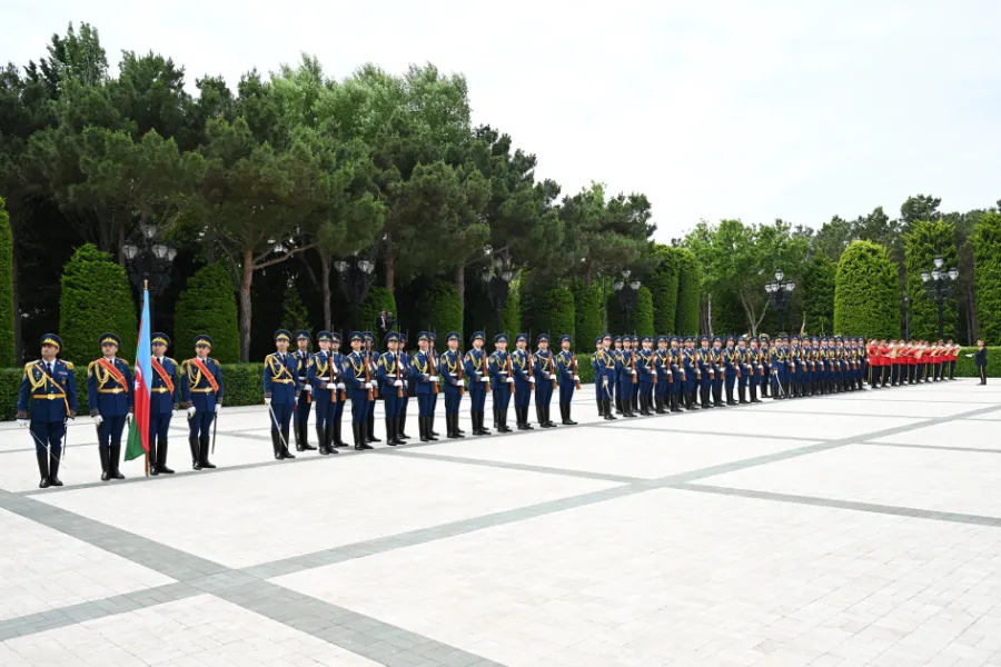 Türkmənistan Prezidentinin rəsmi qarşılanma mərasimi oldu — 1