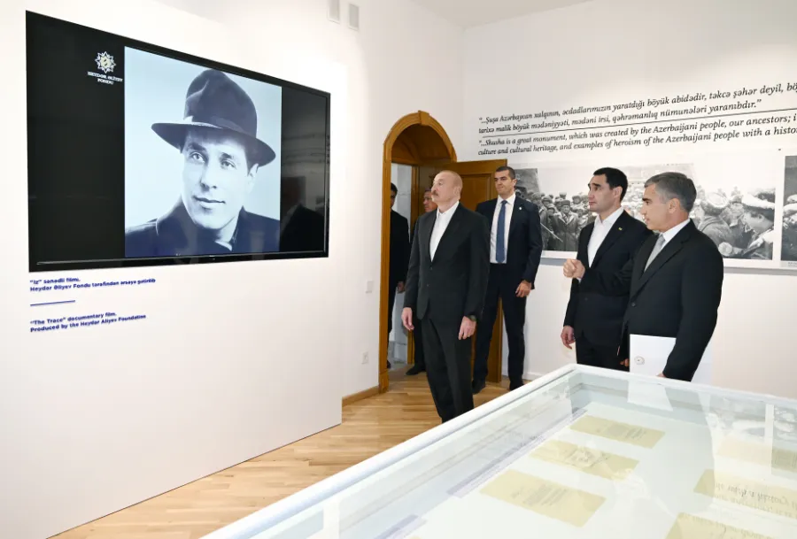 Liderlər Şuşada "Heydər Əliyev və Qarabağ" sərgisi ilə tanış oldular — 2