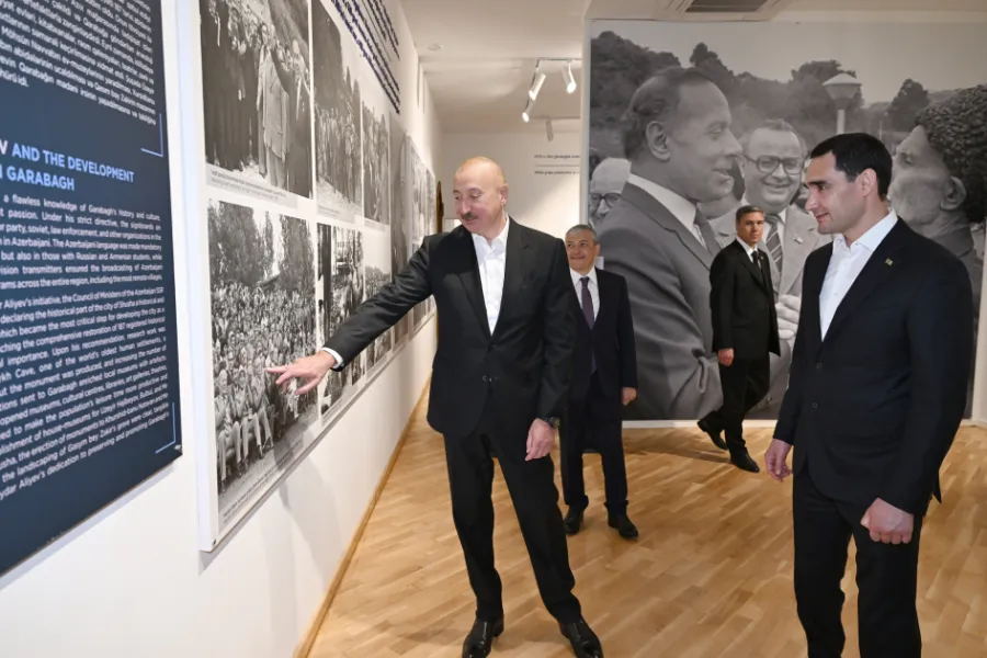 Liderlər Şuşada "Heydər Əliyev və Qarabağ" sərgisi ilə tanış oldular — 3