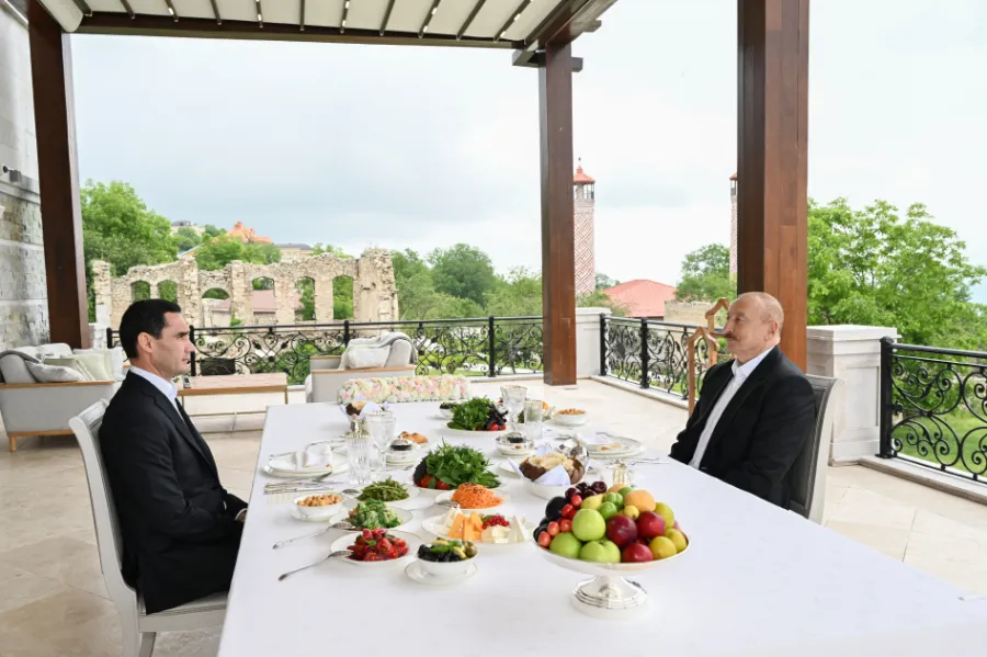 Liderlər Şuşada birgə nahar etdilər — 1